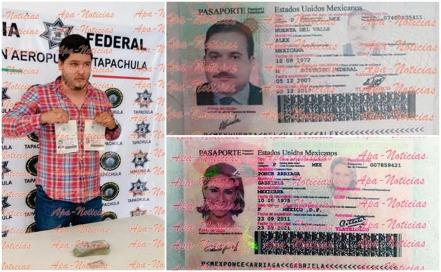 javier duarte pasaporte falso