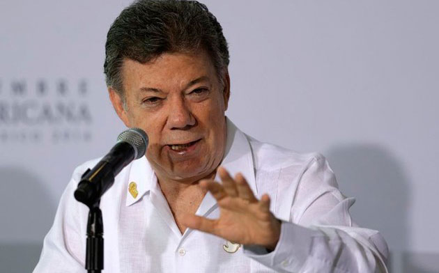 Presidente de Colombia agradecerá al mundo apoyo para el proceso de paz