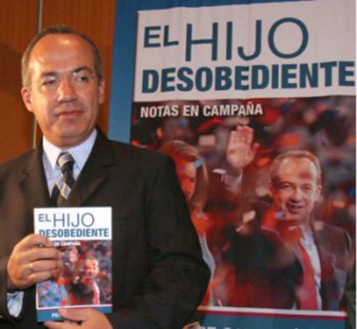 Calderón lamenta que le quiten su pensión, pues no podrá hacer donativos
