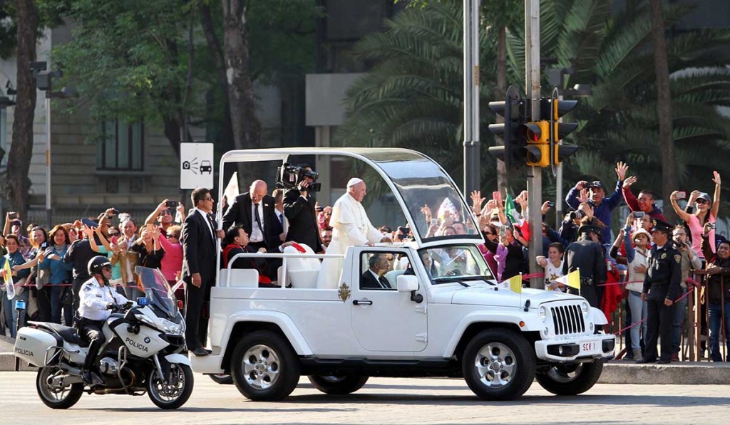 Visita del Papa Francisco dejó saldo blanco, de acuerdo a la SSP CDMX