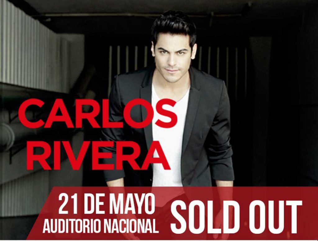 Carlos Rivera agota su primer Auditorio Nacional