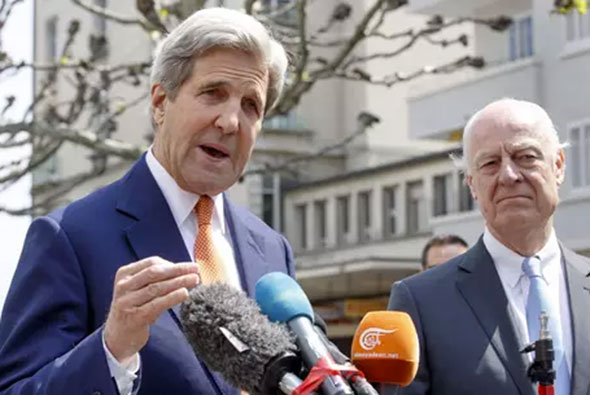 John Kerry urge a régimen sirio y a Rusia respetar el alto al fuego
