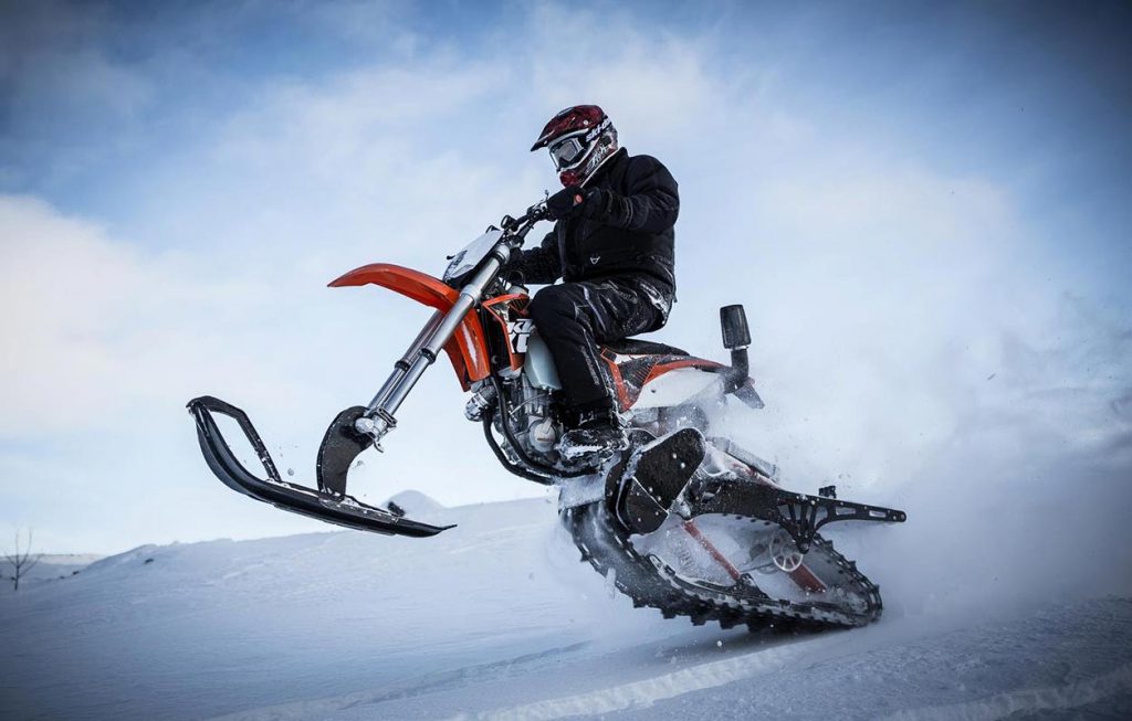(video) Lo más nuevo, el motocross de nieve