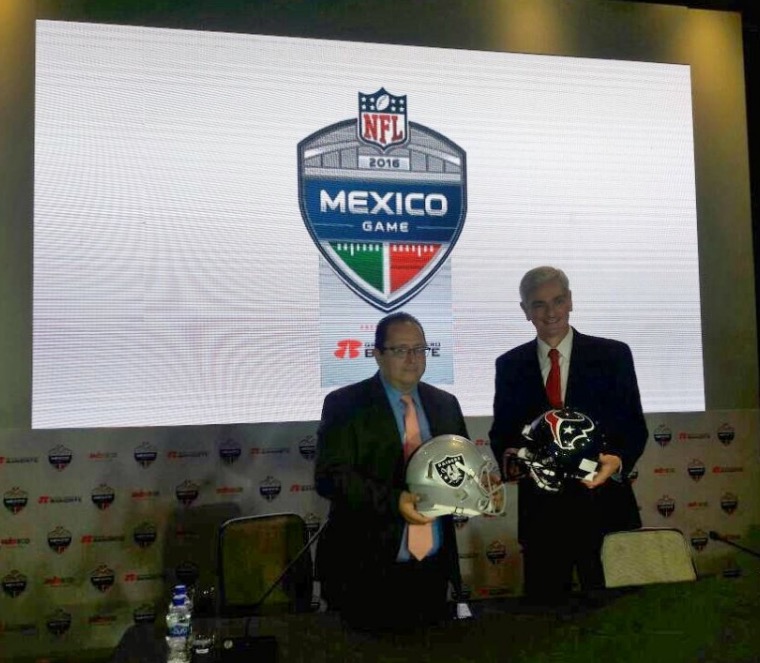 Partido de NFL en México estrena logo y marcha “viento en popa”