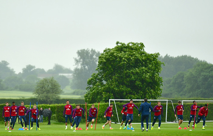 selección Inglaterra entrenamientos