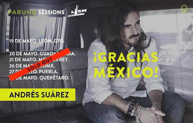 Andrés Suárez en México se vuelve grande