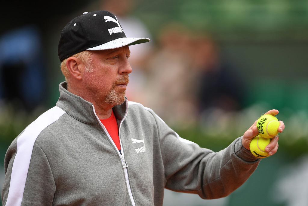 Boris Becker, feliz como entrenador