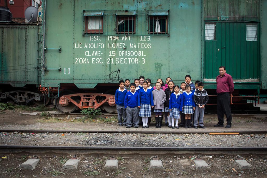 (video) Mayolo Contreras y su escuela vagón de tren
