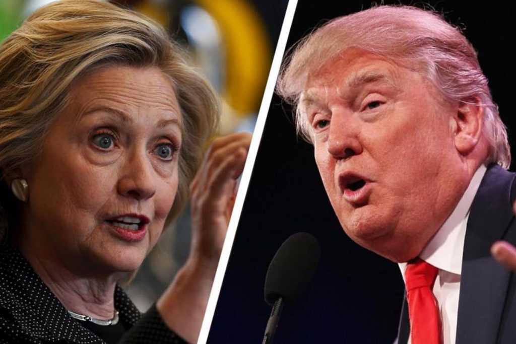 Clinton y Trump se atacan mutuamente en Washington