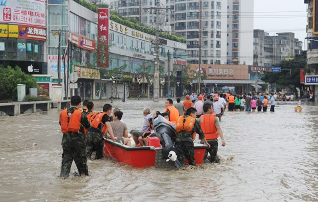 Inundaciones en China dejan 186 muertos y 45 desaparecidos