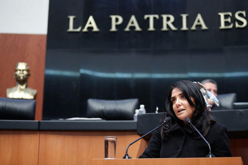 Es Alejandra Barrales, titular del PRD