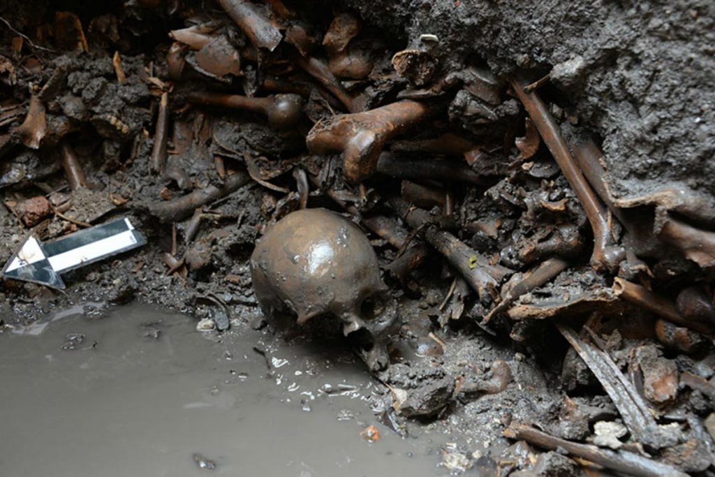 Hallan restos óseos donde hubo hospital colonial