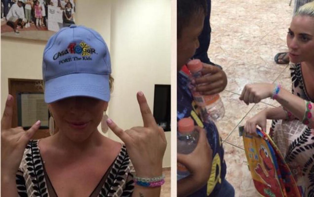 Lady Gaga le canta a unos niños húerfanos en México