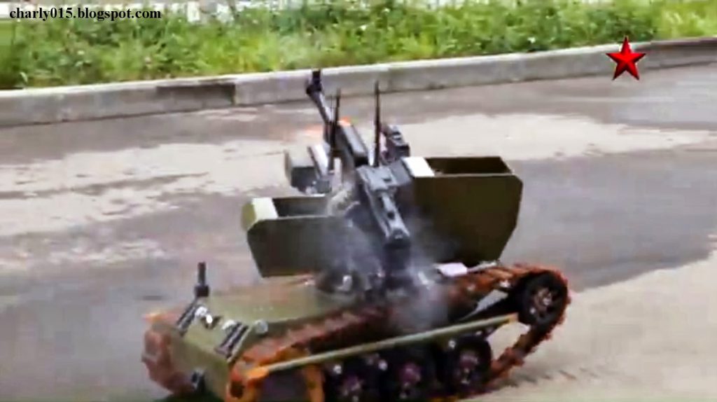 (Video) Rusia prepara pruebas con robots de combate