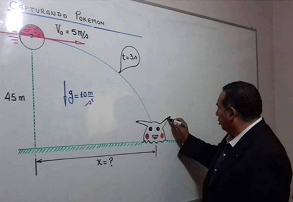 (Video) Enseña física con Pokémones