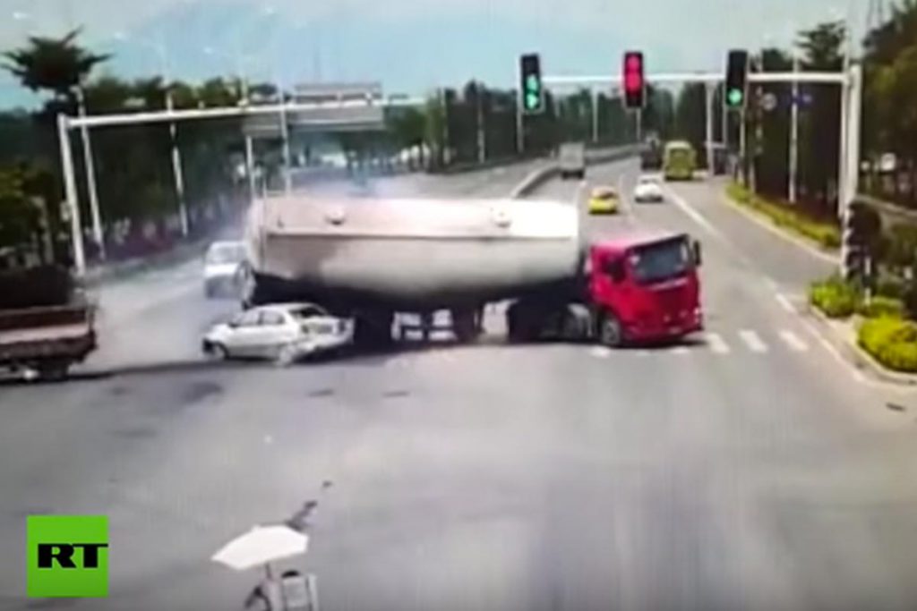 (video): Escalofriante accidente