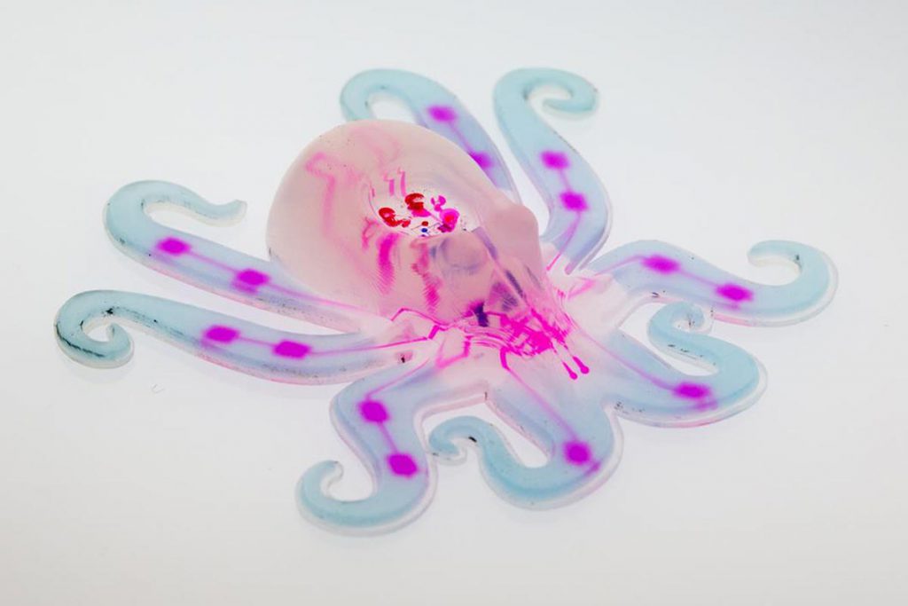 (video) Octobot: blando, inalámbrico, sin batería