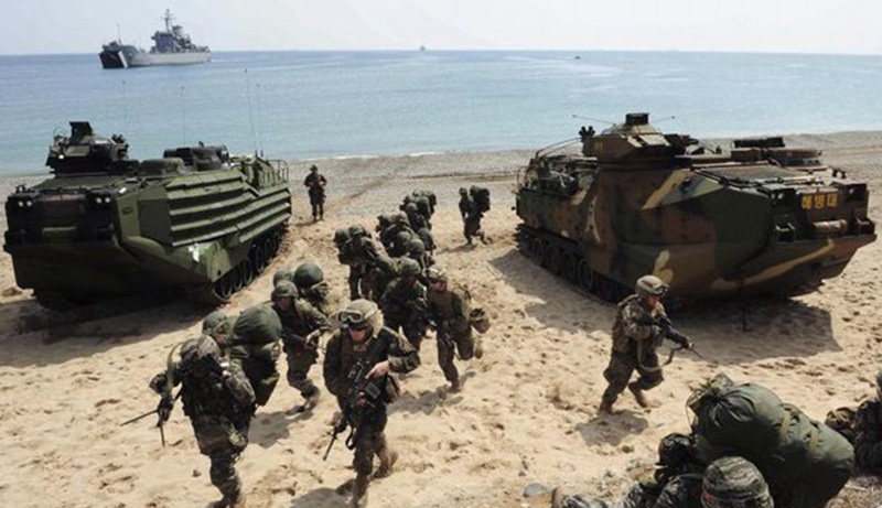 (video) Inician ejercicios conjuntos Corea del Sur y Estados Unidos