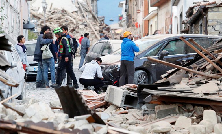 sismo italia, rescate