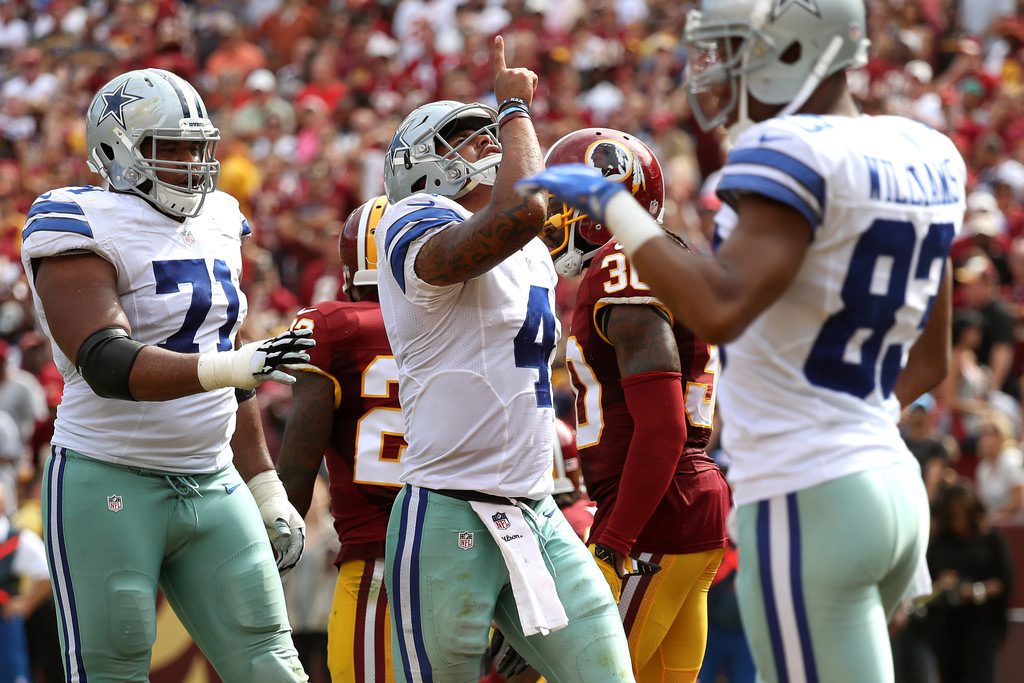 NFL: Dallas regresa al juego y vence a Washington 27-23