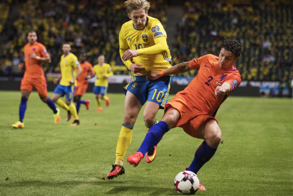 Eliminatorias: Empate entre Holanda y Suecia