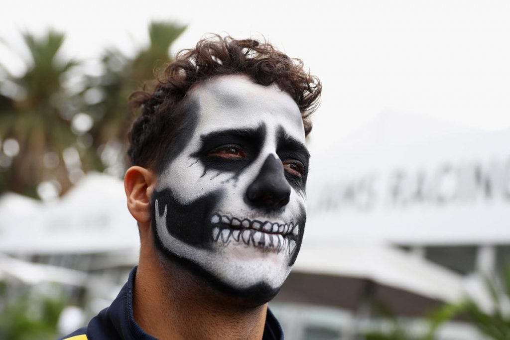 (video) GP de México: Ricciardo, fascinado con Día de Muertos