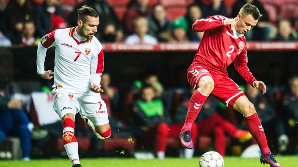 Eliminatorias 2016, Montenegro, sorprende vence a Dinamarca