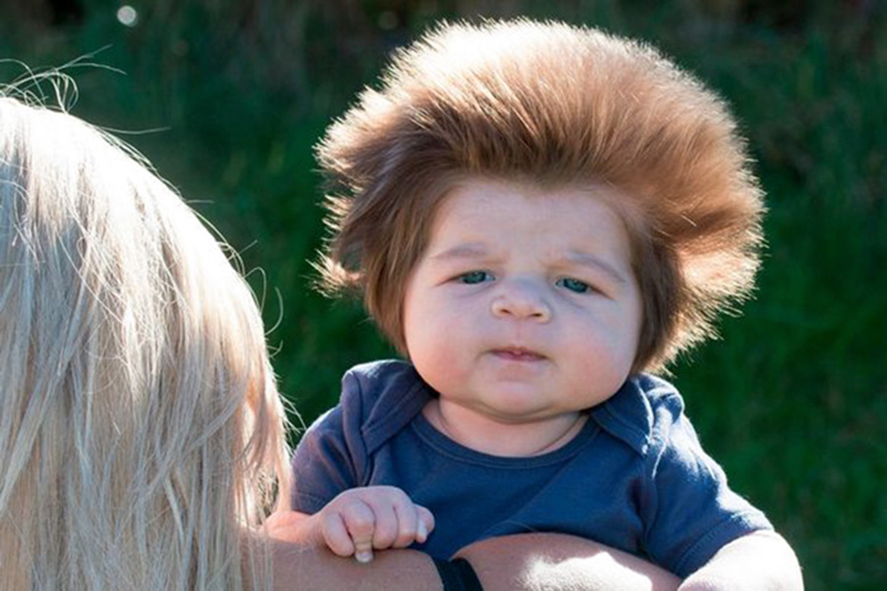 (Video) Un bebé con el mejor pelo del mundo…¡qué envidia!