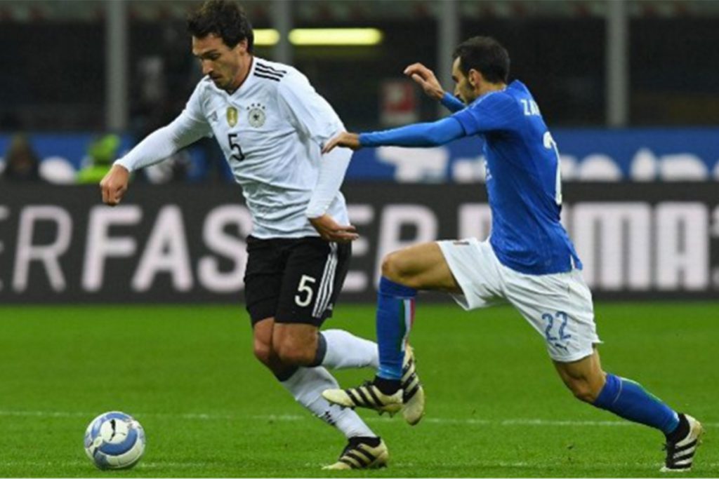 Amistoso: Italia y Alemania concluyen con empate