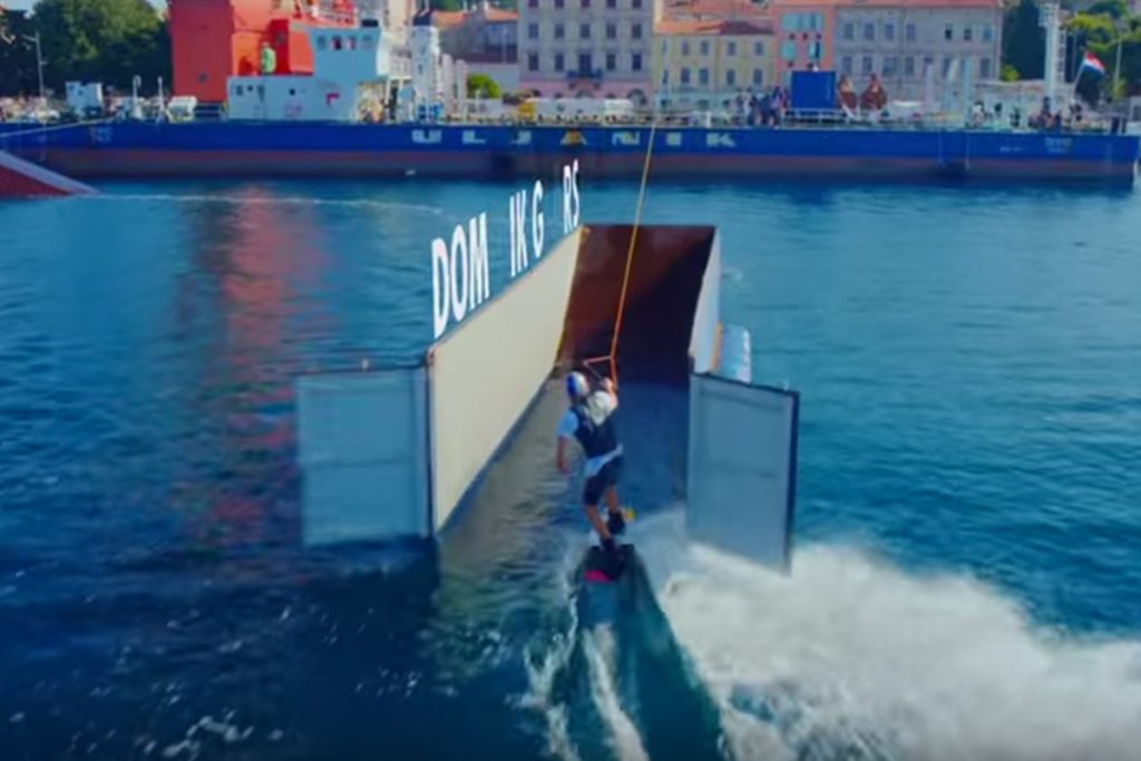 (video) Esquí extremo sobre una plataforma flotante