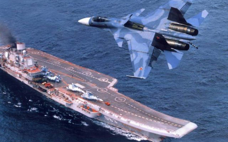 Caza MIG-29 ruso se estrella en el Mediterráneo cerca del portaaviones
