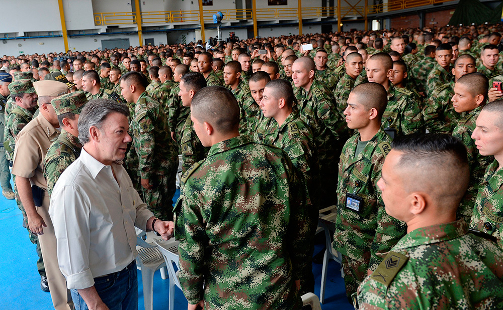 Fuerzas militares de Colombia apoyan Acuerdo Final de Paz