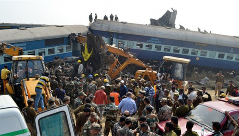 Accidente ferroviario en India causó 142 muertos y 226 heridos