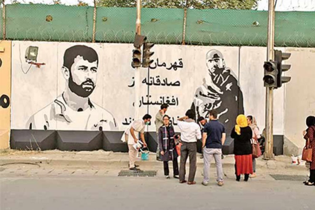 Arte en Afganistán; grafitis contra la guerra