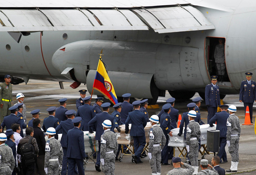Colombia repatria a Brasil 64 cuerpos, víctimas de accidente aéreo