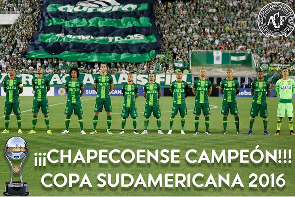 Entregarán Copa Sudamericana al Chapecoense