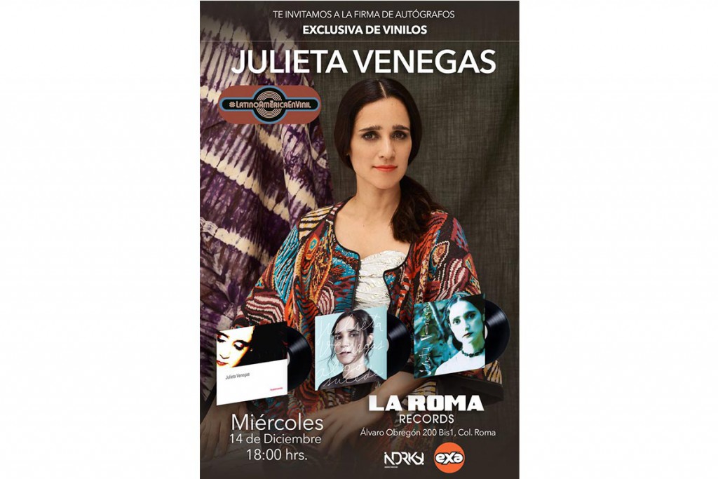 (video) ¡Julieta Venegas prepara firma de vinilos!