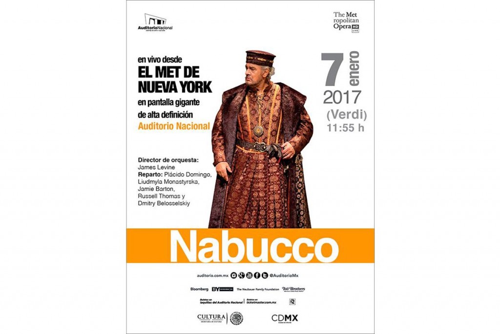 Nabucco, de Verdi en vivo desde El Met