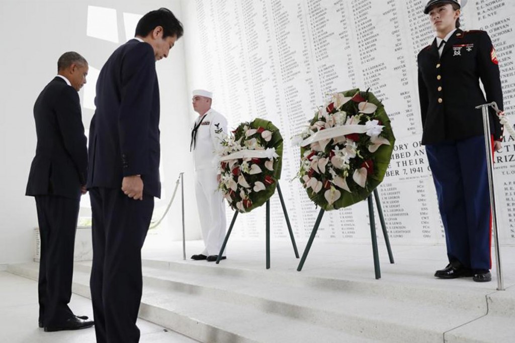 Shinzo Abe ofreció condolencias en Pearl Harbor
