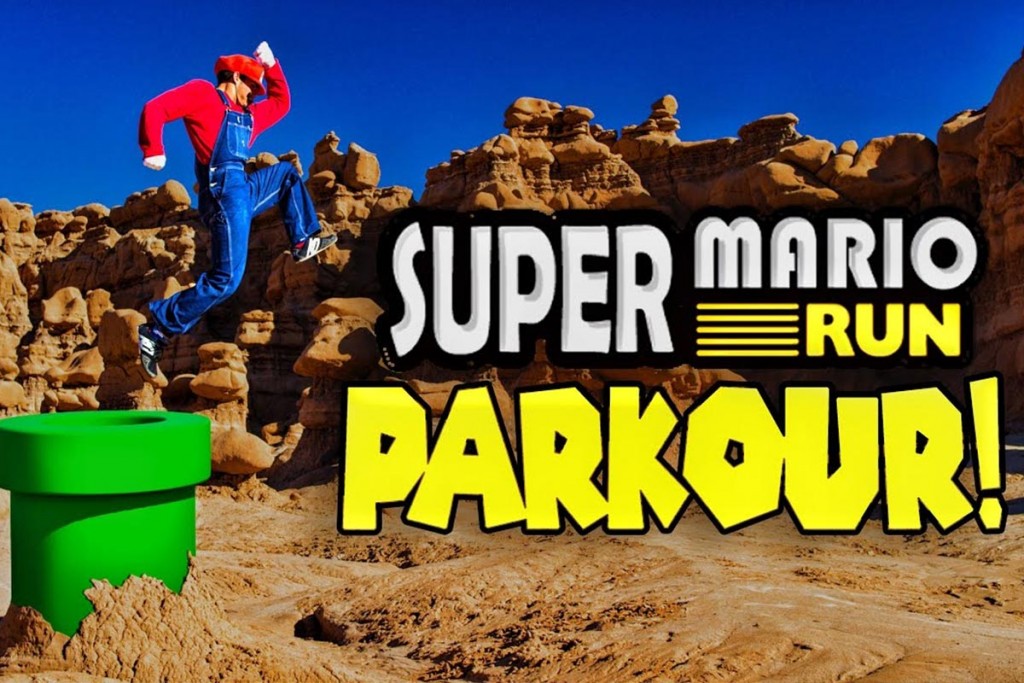(video) Sensacional parkour con Super Mario