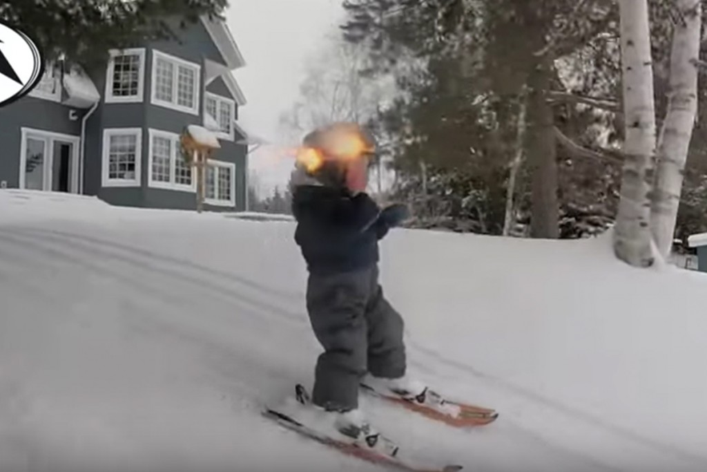 (video) Henry, el pequeño gran esquiador