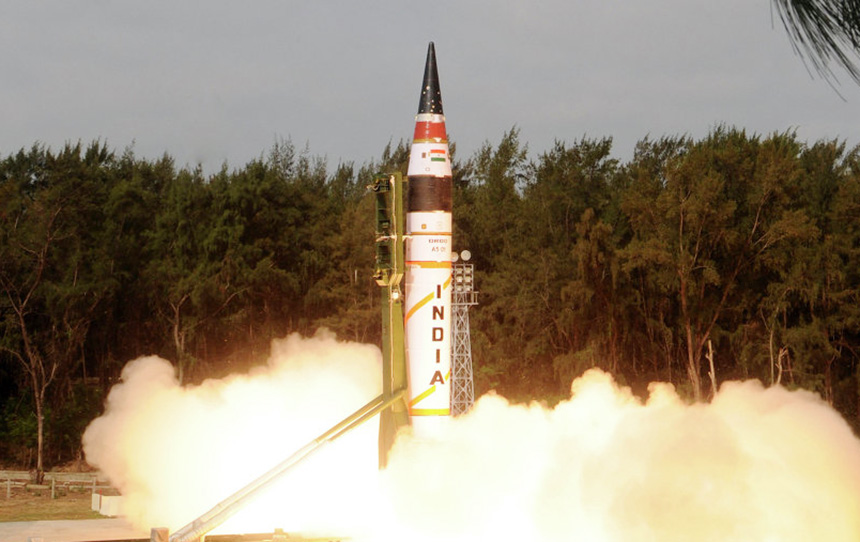 India prueba con éxito misil balístico con capacidad nuclear