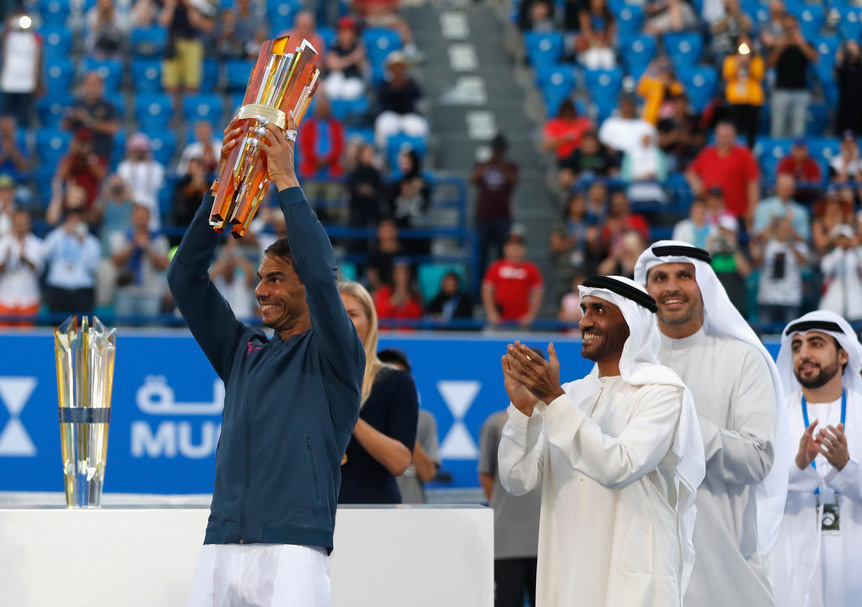 Nadal conquista por cuarta vez torneo de Abu Dabi