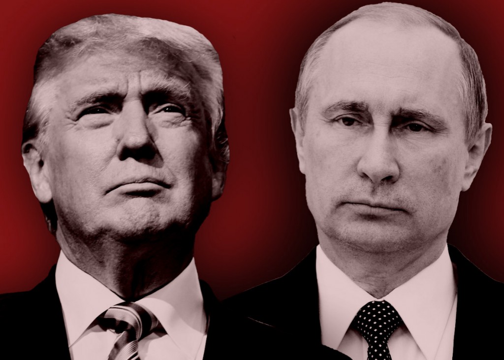 Por fin, Donald Trump y Vladimir Putin se dan la mano