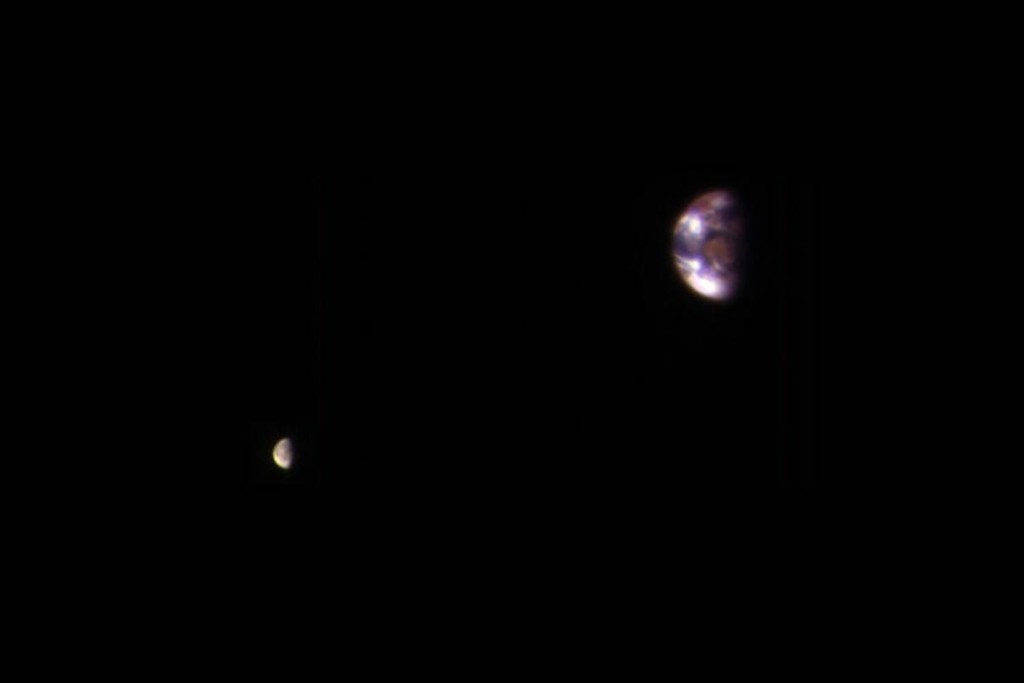 La Tierra y la Luna… vistas desde Marte