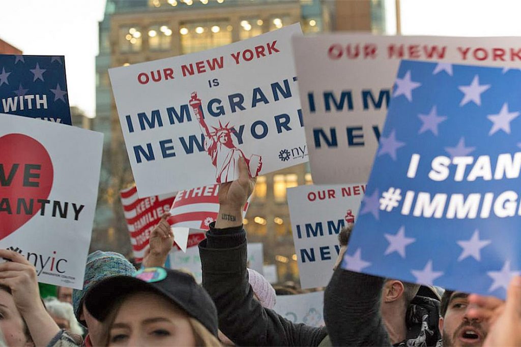 (video) Medidas migratorias de Trump generan protestas