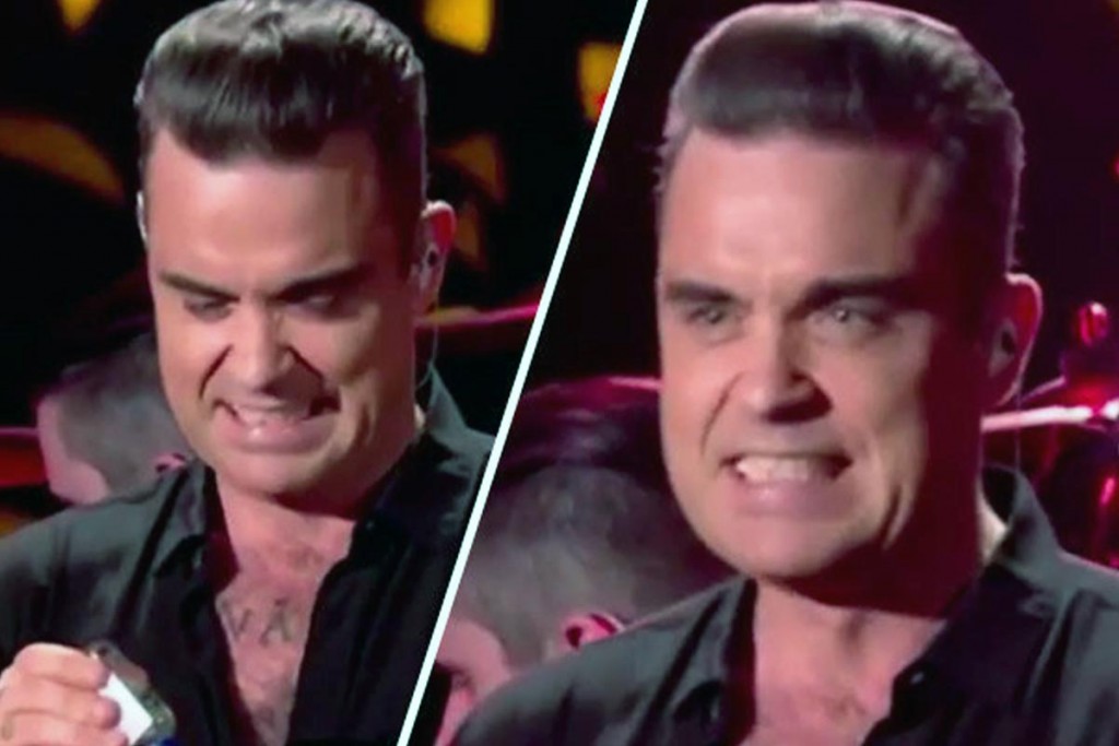 (video) A Robbie Williams fans le causan «fuchi»