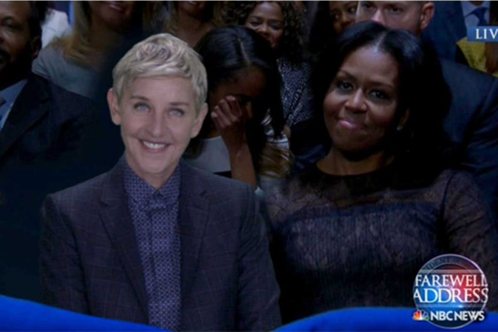 (Videos) Emotiva despedida de DeGeneres y Obama