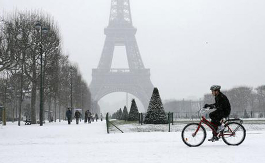 Francia decreta alerta en noreste del país por fuerte ola de frío