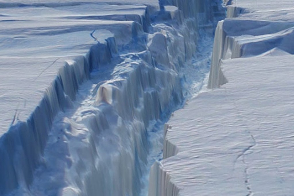 Científicos advierten que se desprenderá un inmenso iceberg de la Antártida
